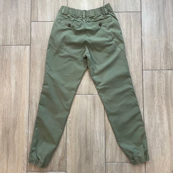 Bearbottom Women’s Jogger Pants Small Olive Green Stretch Cotton Spandex Casual - Picture 2 of 7